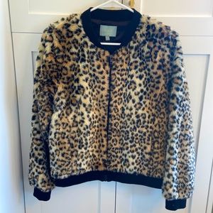 Leopard Bomber Jacket